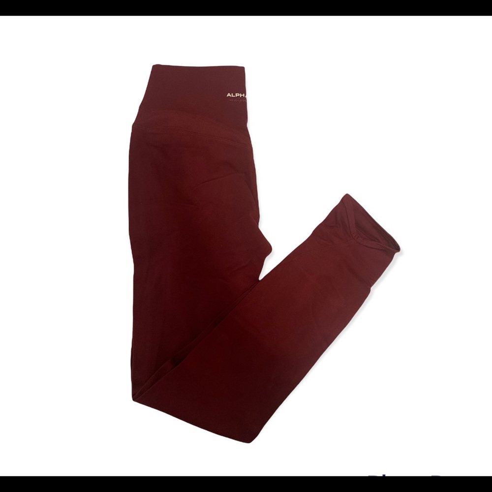 Alphalete Alphalux Harmony Leggings in Maroon size M